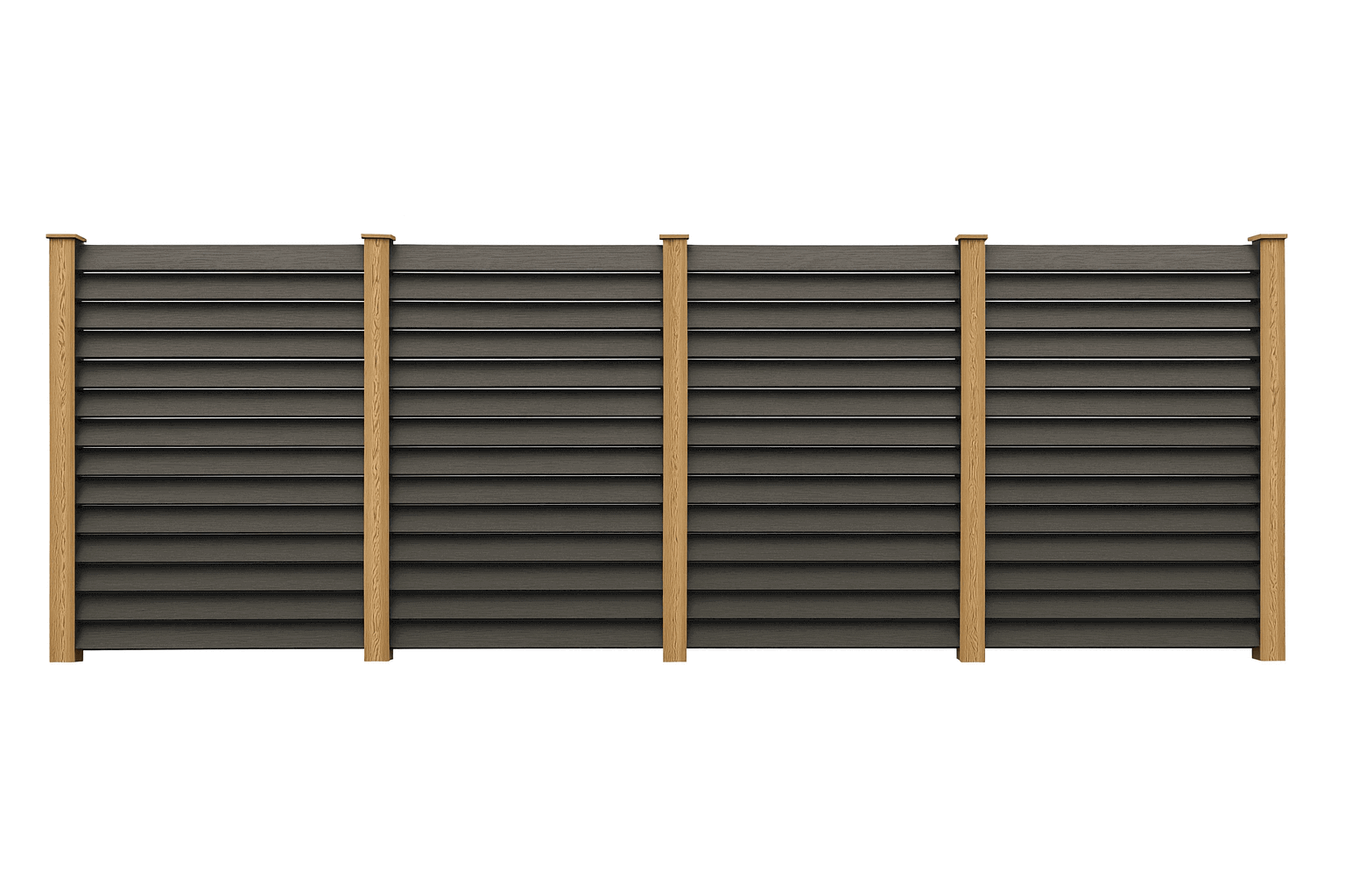 Забор жалюзи из ДПК